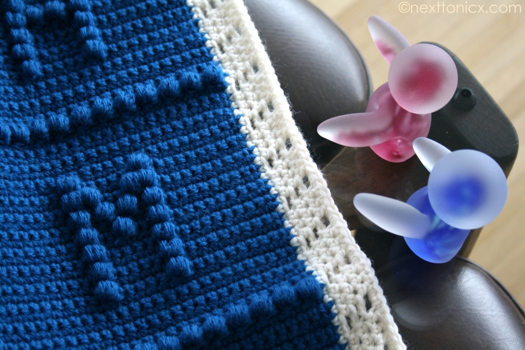 Crochet alphabet baby blanket