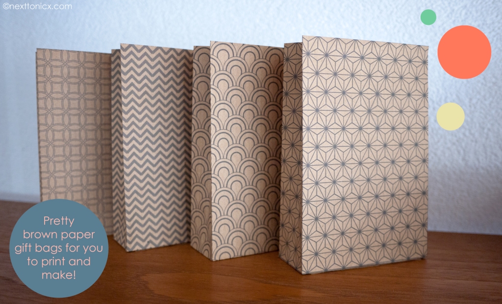 Pretty patterned paper bags!